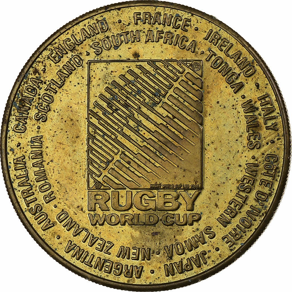 South Africa, Token, Rugby World Cup, 1995, Copper-nickel Aluminium, EF(40-45)