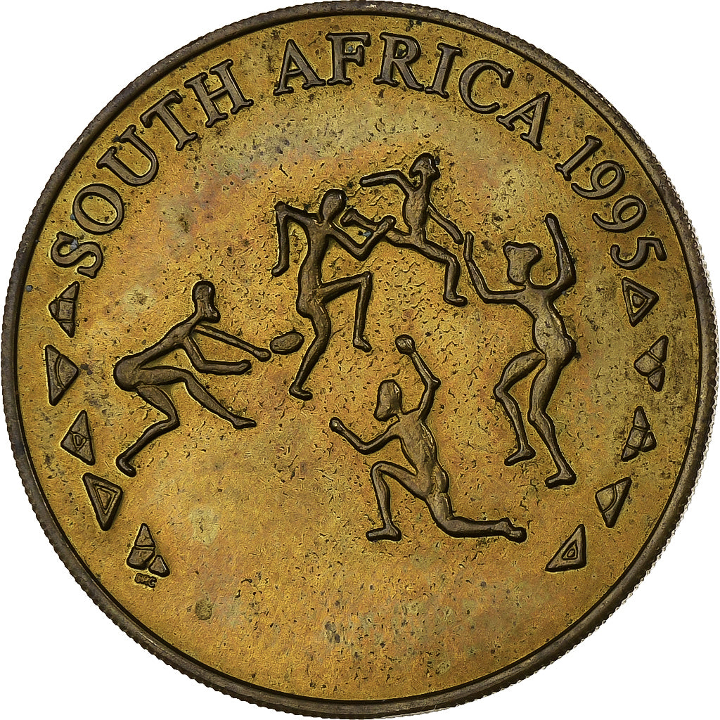 South Africa, Token, Rugby World Cup, 1995, Copper-nickel Aluminium, EF(40-45)
