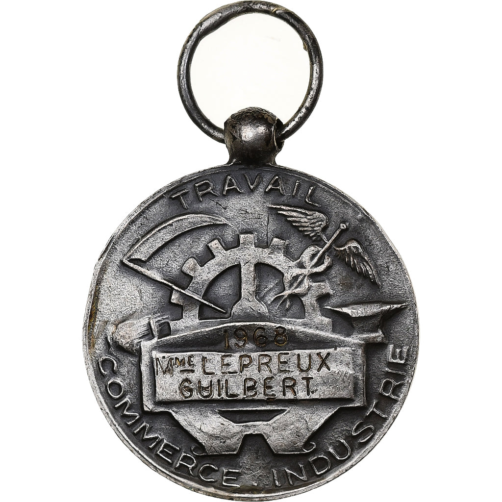 France, Industrie-Travail-Commerce, Business & industry, Medal, 1968, Excellent