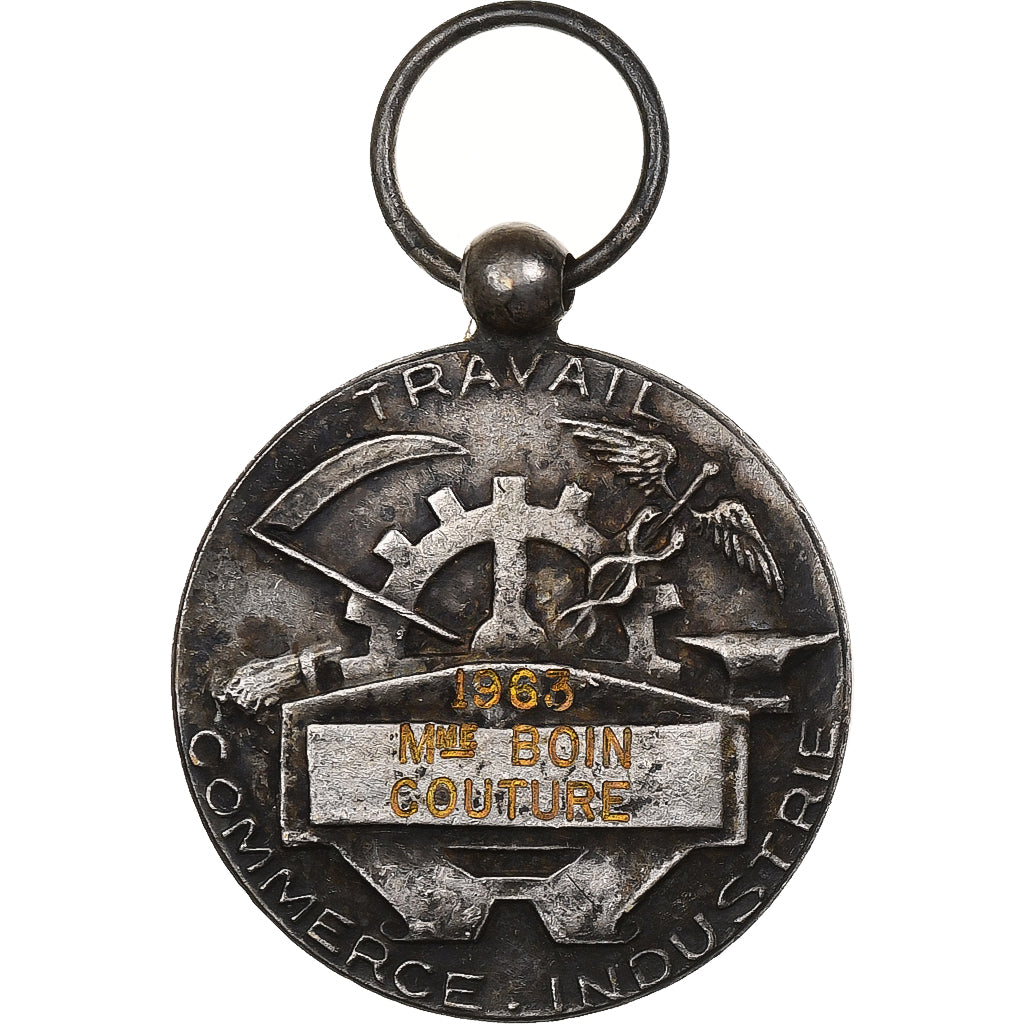 Frankreich, Industrie-Travail-Commerce, Medaille, 1963, Excellent Quality
