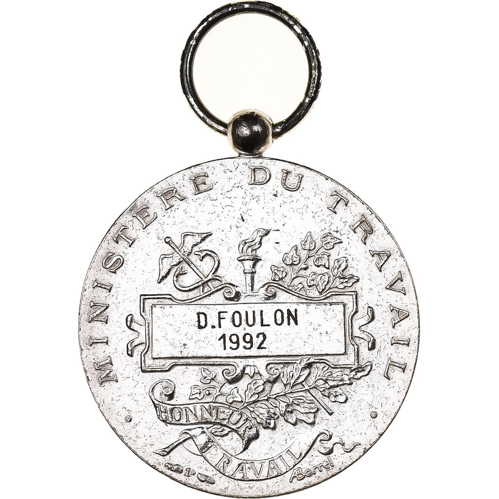 France, Honneur-Travail, République Française, Médaille, 1992, Très bon