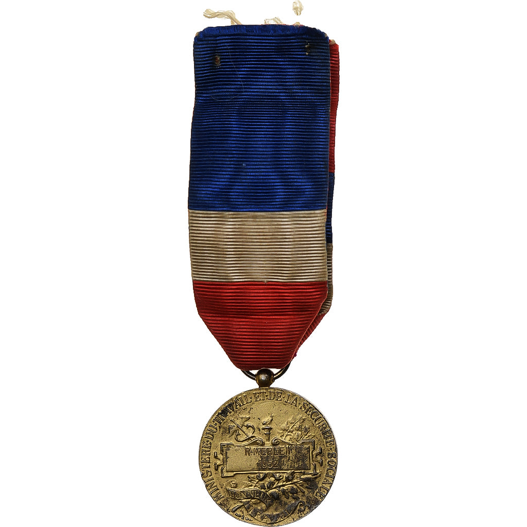 France, Ministère du Travail et de la Sécurité Sociale, Médaille, 1952