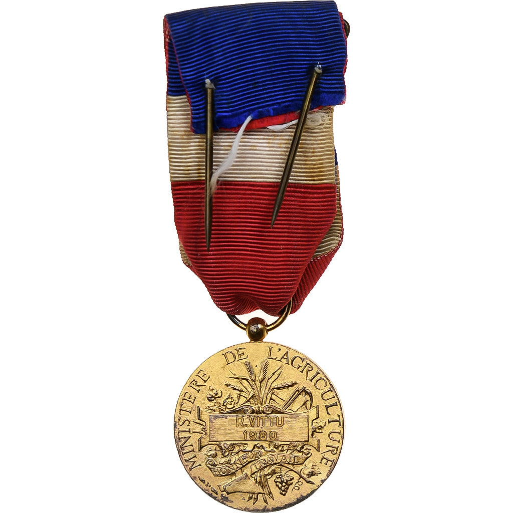 Frankreich, Ministère de l'Agriculture, Honneur et Travail, Medaille, 1980