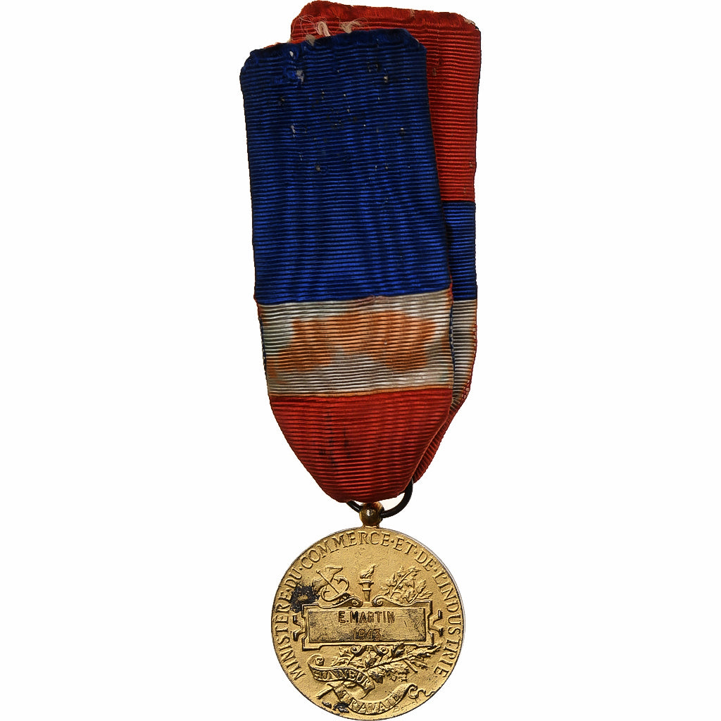 France, Ministère du Commerce et de l'Industrie, Médaille, 1943, Travail