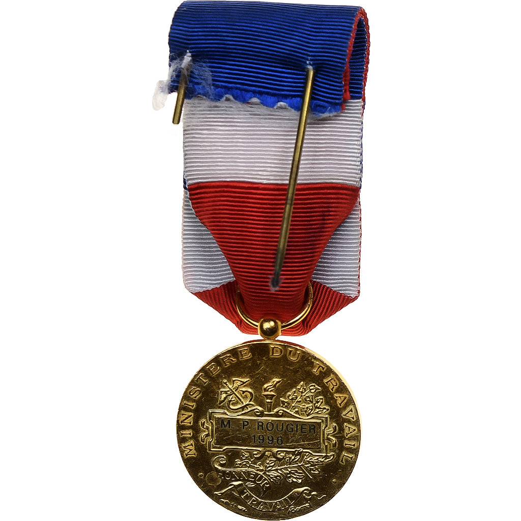 France, Honneur-Travail, République Française, Médaille, 1996, Excellent