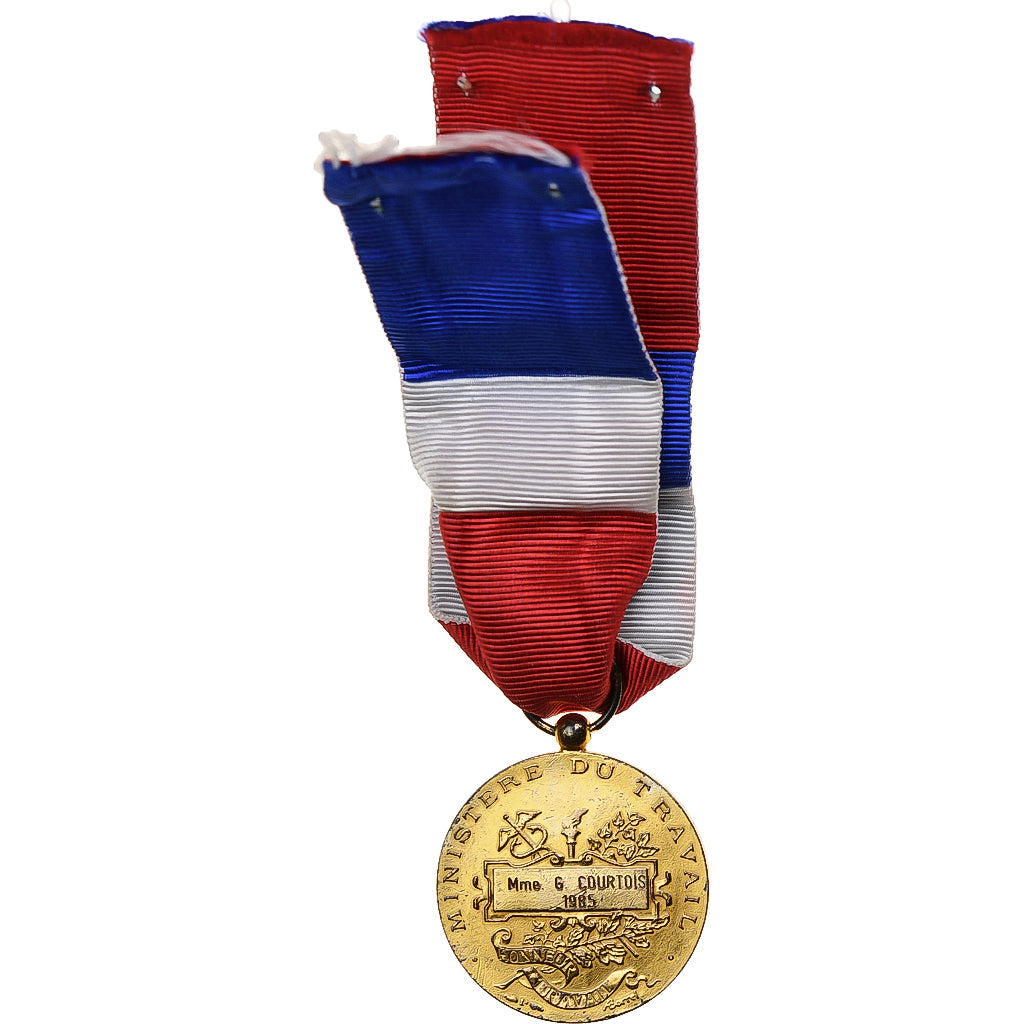 France, Honneur-Travail, République Française, Médaille, 1985, Excellent