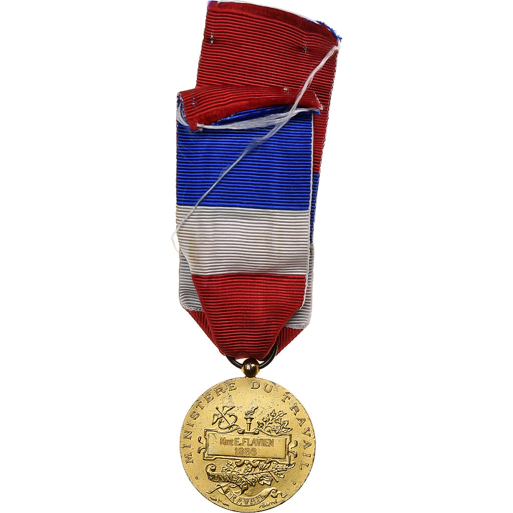 France, Honneur-Travail, République Française, Médaille, 1986, Excellent
