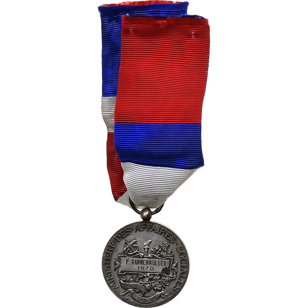 France, Ministère des Affaires Sociales, Medal, 1970, Very Good Quality