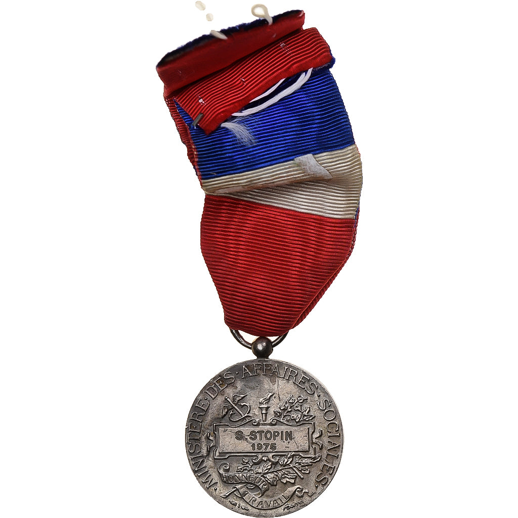 France, Ministère des Affaires Sociales, Medal, 1975, Very Good Quality
