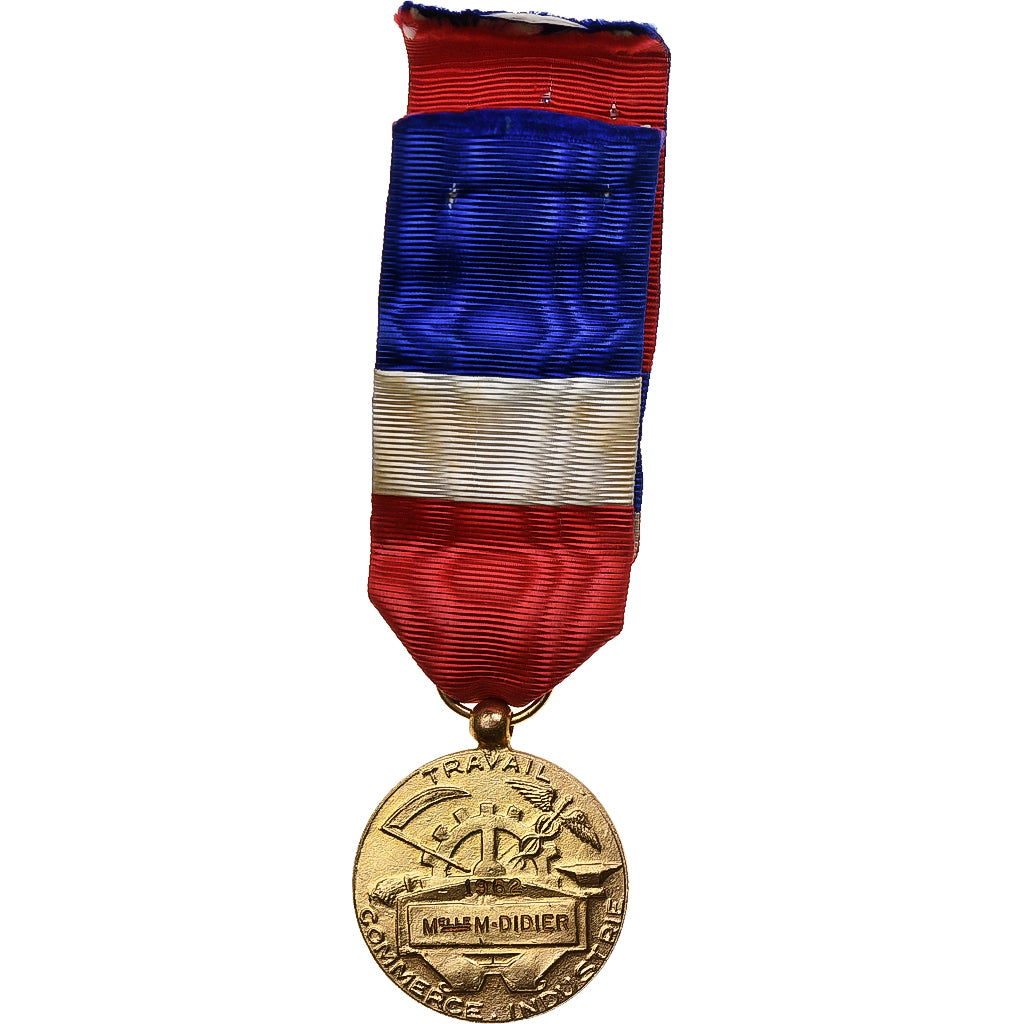 Frankreich, Honneur et Travail, Commerce et Industrie, Medaille, 1962, Very Good