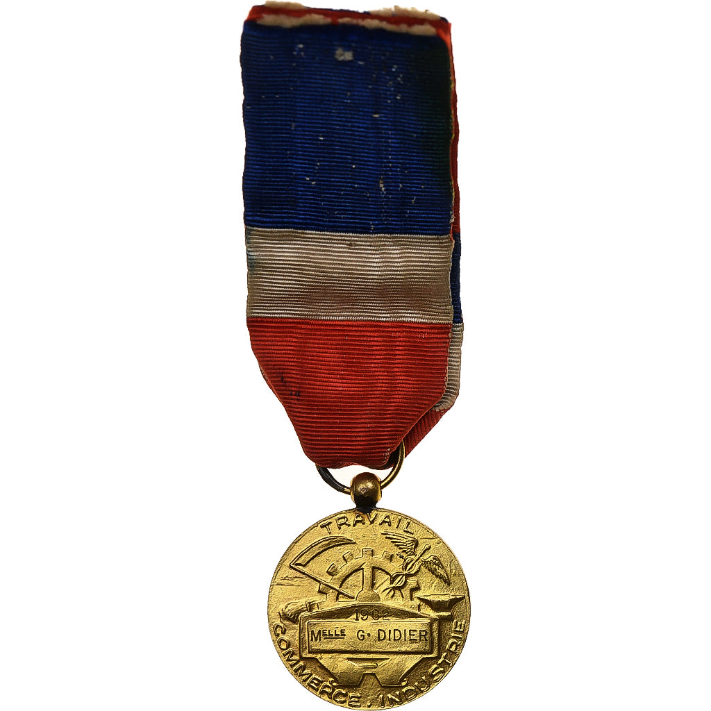 Frankreich, Honneur et Travail, Commerce et Industrie, Medaille, 1962, Very Good