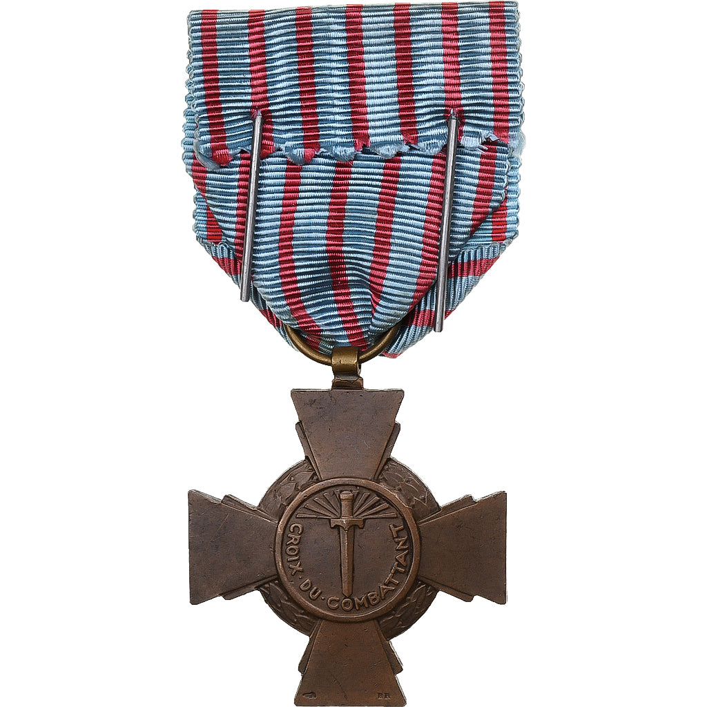 França, Croix du Combattant, WAR, medalha, Qualidade Excelente, Bronze, 36