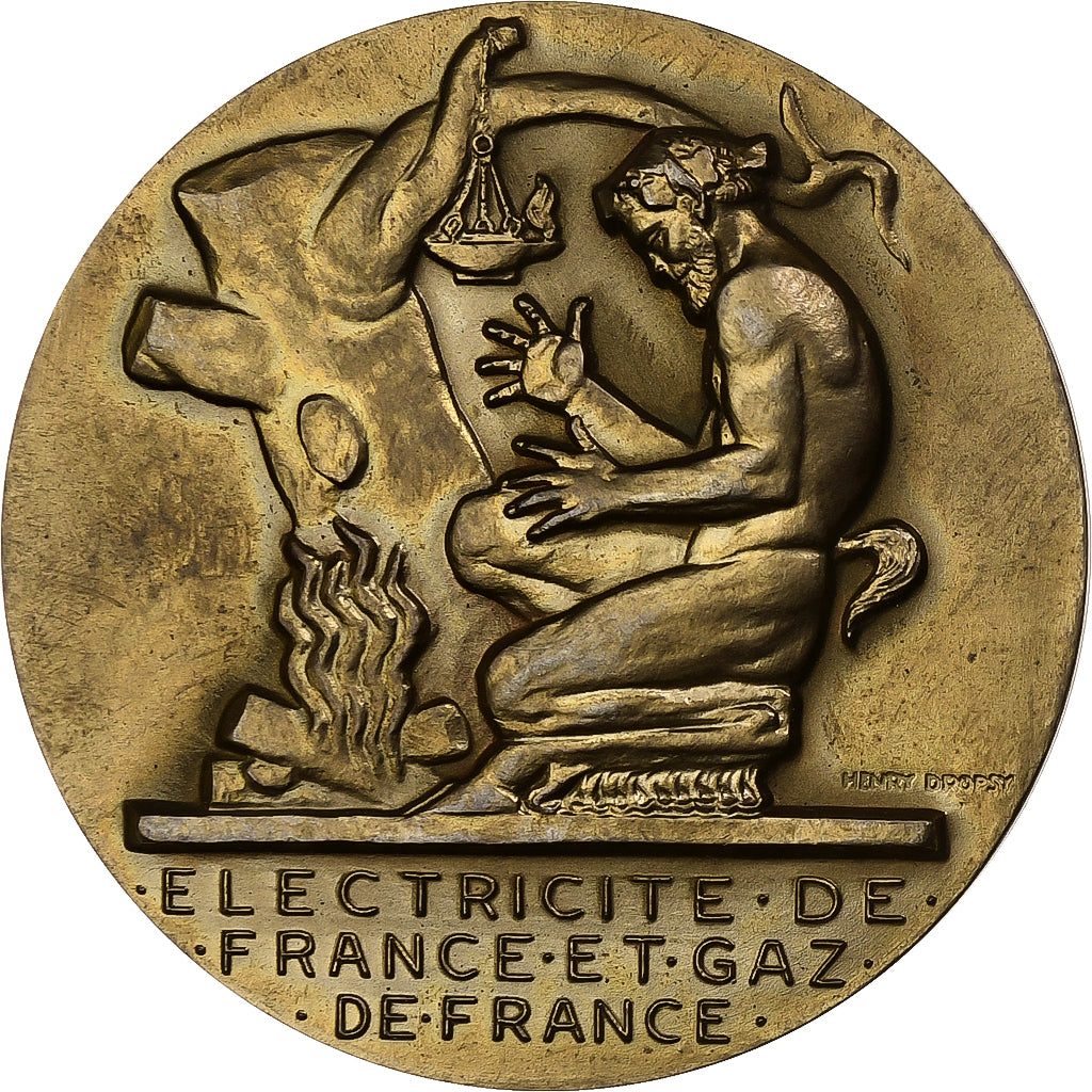 França, medalha, Électricité de France et gaz de France, Bronze, Dropsy