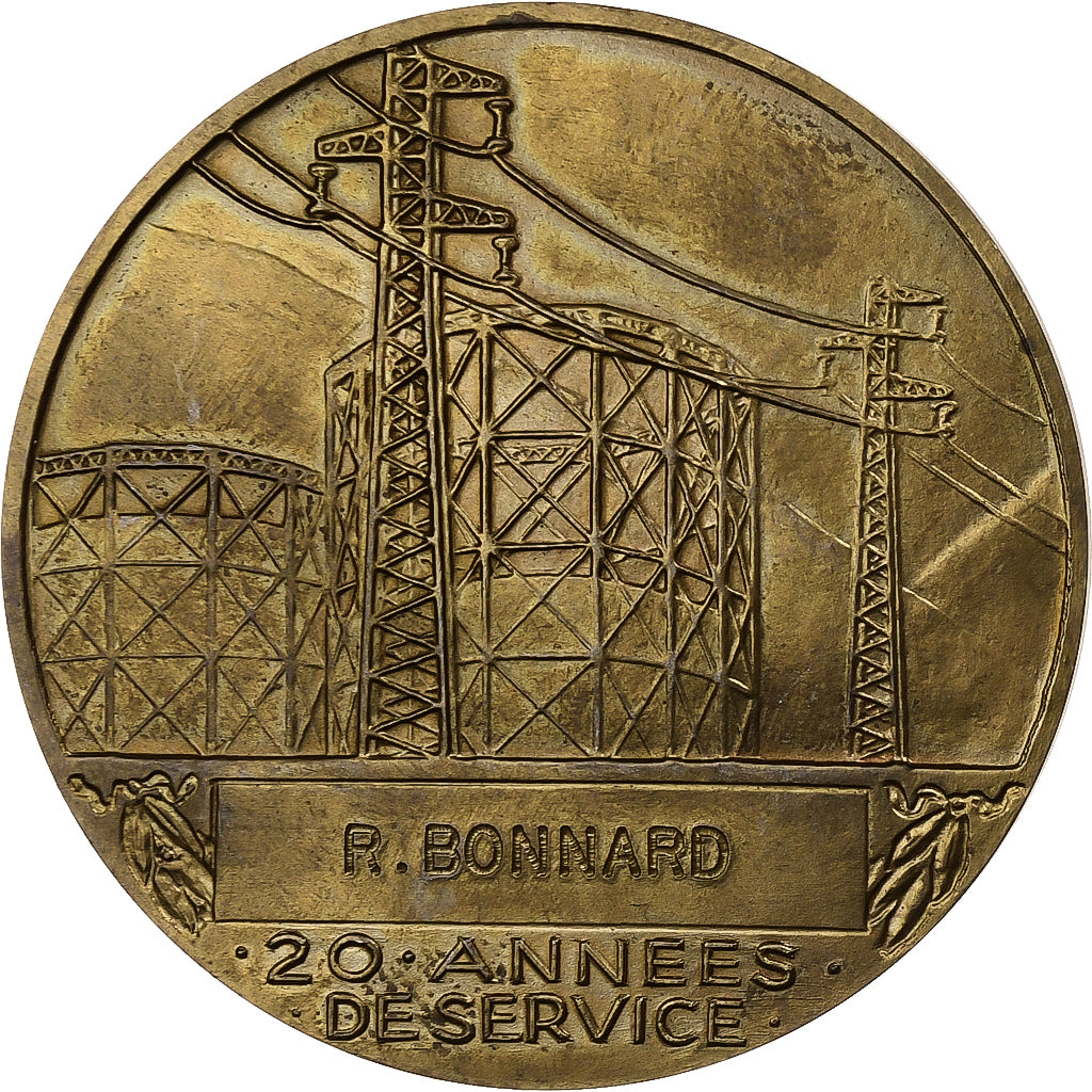 França, medalha, Électricité de France et gaz de France, Bronze, Dropsy