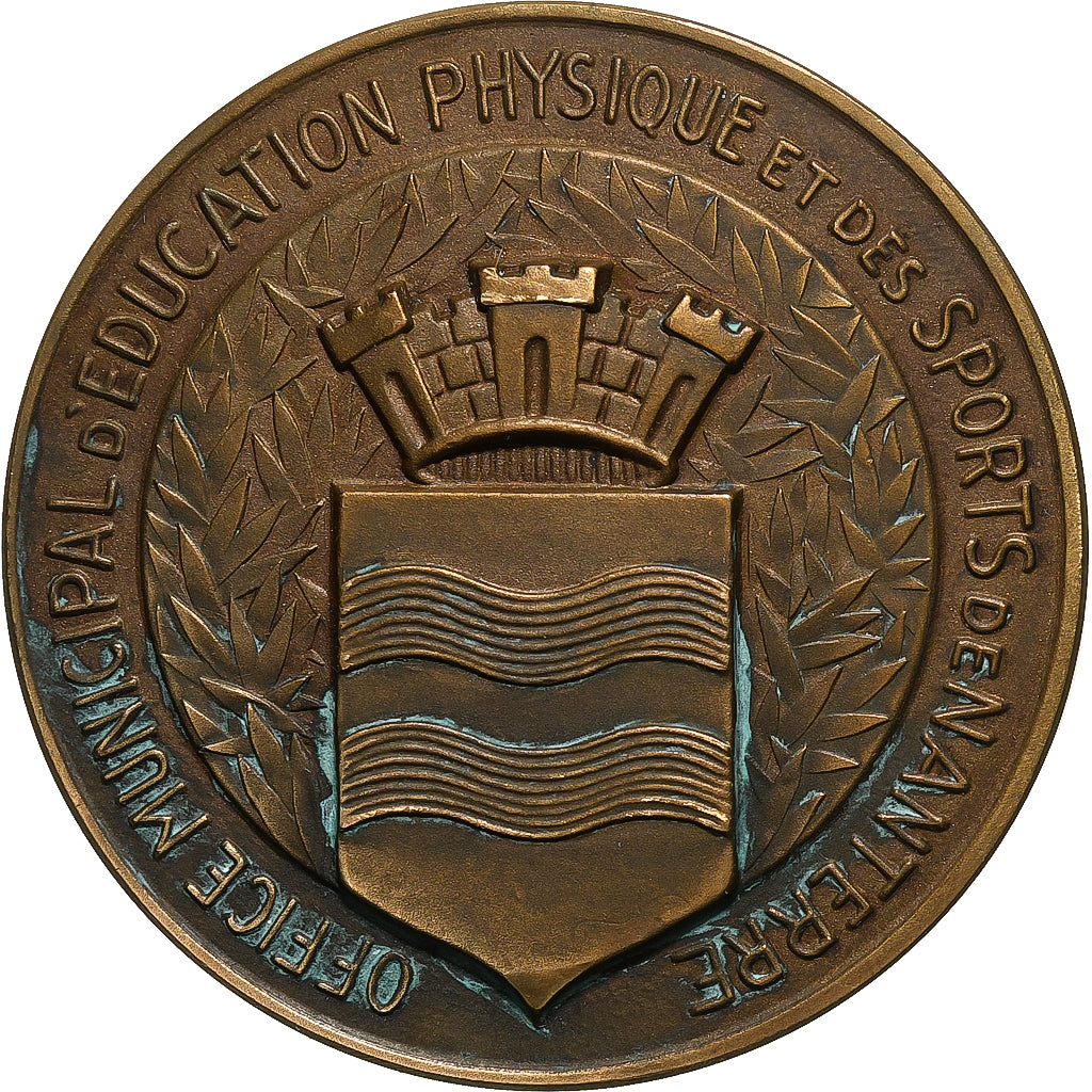 Frankrijk, Medaille, Equipe de Football de Nanterre, 1966, Bronzen, ZF