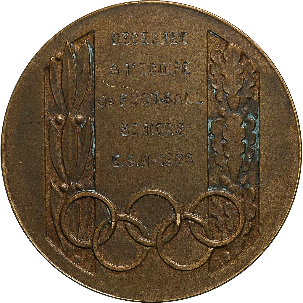 Frankrijk, Medaille, Equipe de Football de Nanterre, 1966, Bronzen, ZF