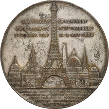 França, medalha, Souvenir de mon Ascension à la Tour Eiffel, 1889, Bronze