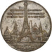 França, medalha, Souvenir de mon Ascension à la Tour Eiffel, 1889, Bronze