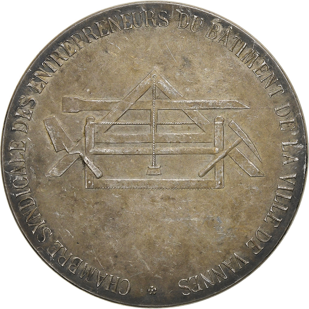 France, Médaille, Entrepreneurs du Bâtiment de la Ville de Vannes, Argent, TTB