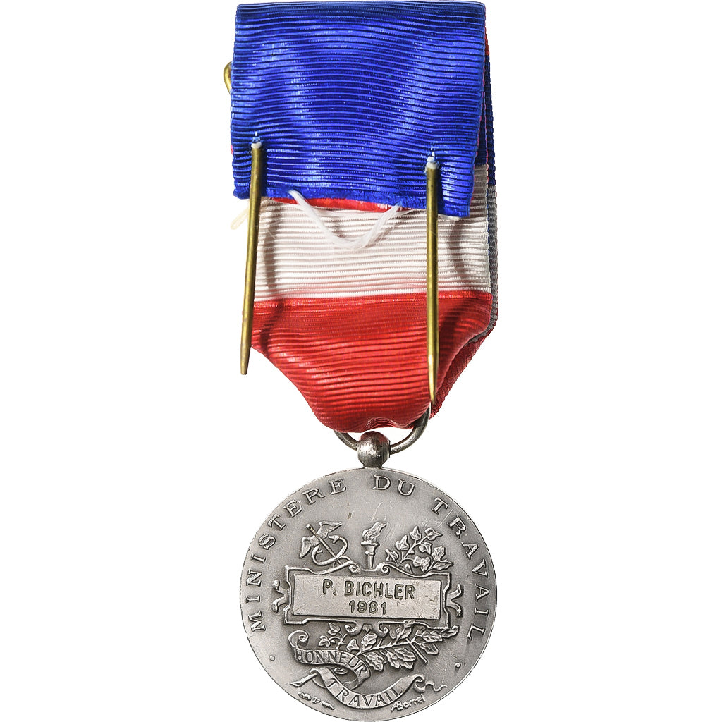 France, Honneur-Travail, République Française, Médaille, 1981, Excellent