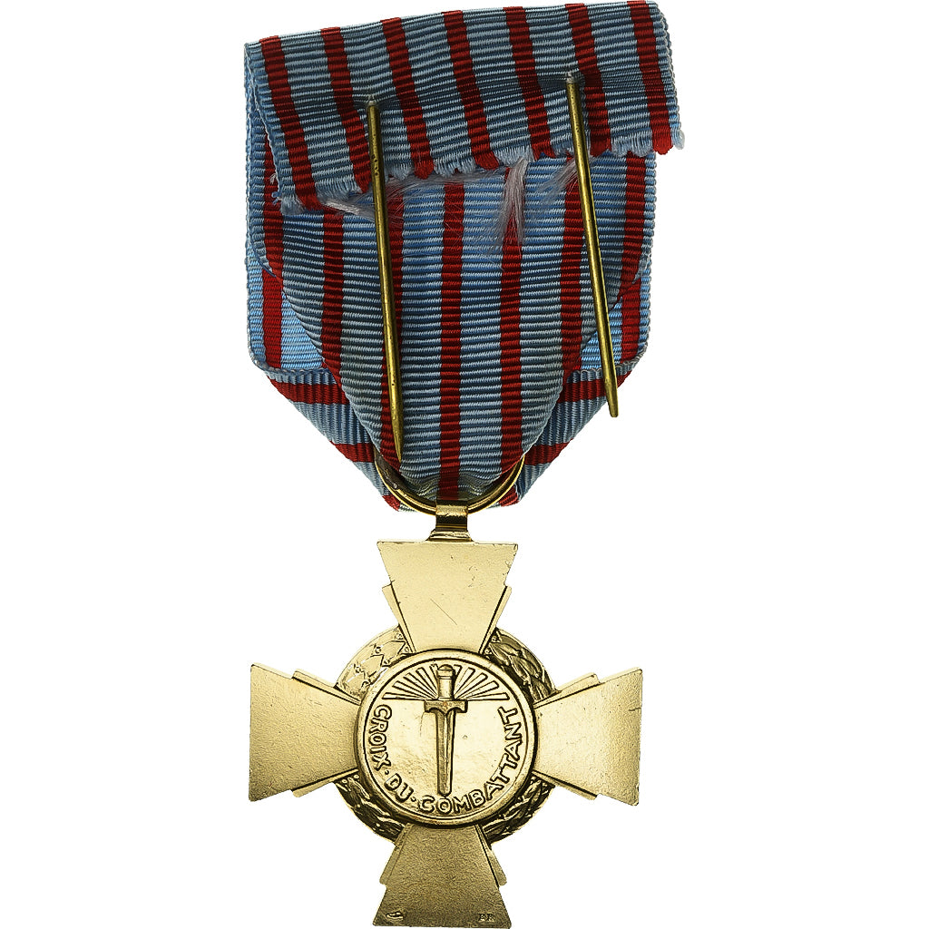 France, Croix du Combattant, WAR, Medal, Excellent Quality, Bronze, 36