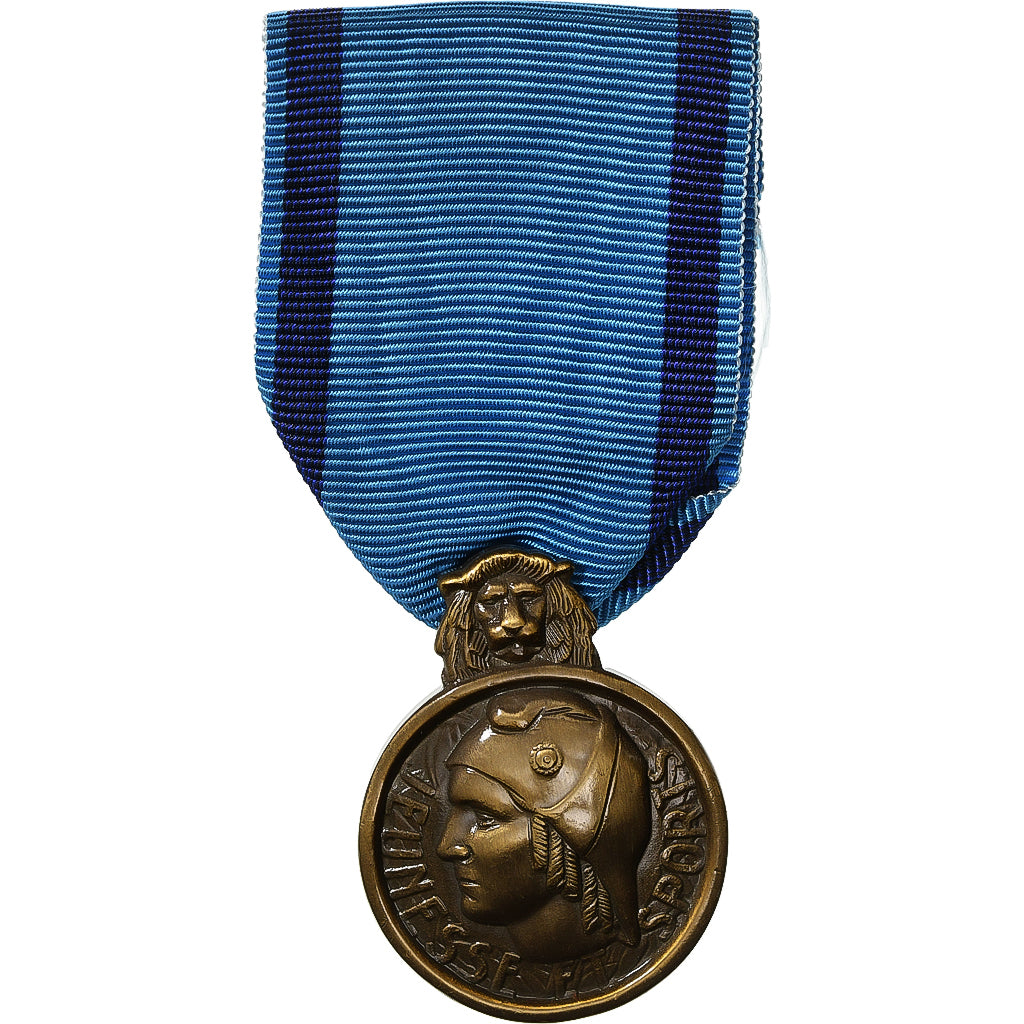 Francja, Jeunesse et sports, medal, Bardzo dobra jakość, Brązowy, 28