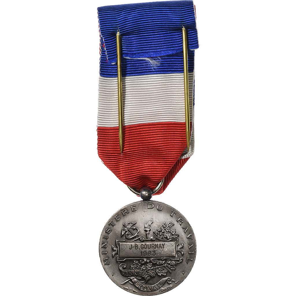 France, Honneur-Travail, République Française, Medal, 1983, Excellent Quality