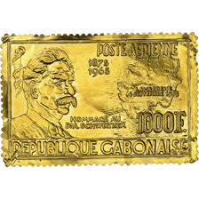 Gabon, Timbre, Albert Schweitzer, 1965, Or, TTB