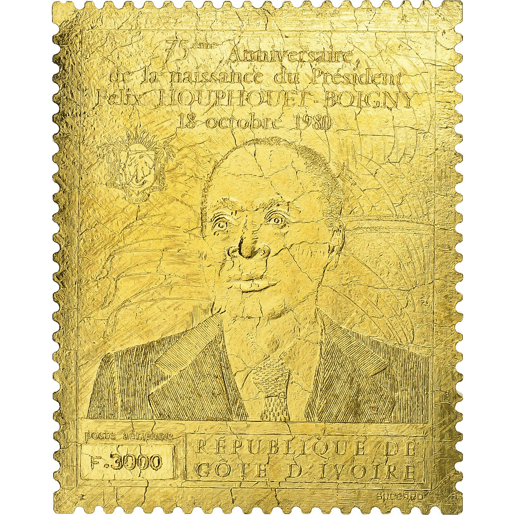 Ivory Coast, Timbre, 75ème Anniversaire de la Naissance de Felix