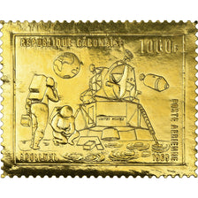 Gabon, Timbre, Mission Apollo XI, 1969, Or, SPL