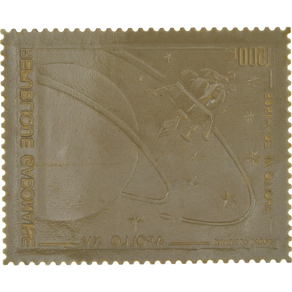 Gabon, Timbre, Apollo XV, Or, SPL