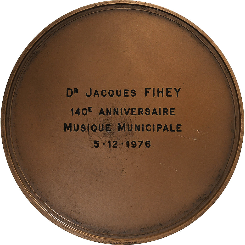 France, Médaille, Musique, Orphée, 1976, Bronze, SUP