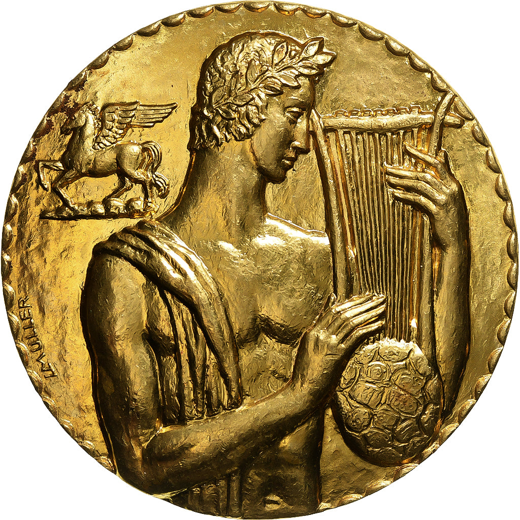Belgique, Médaille, Orphée, Belgische Artistieke Promotie van SABAM, Gilt