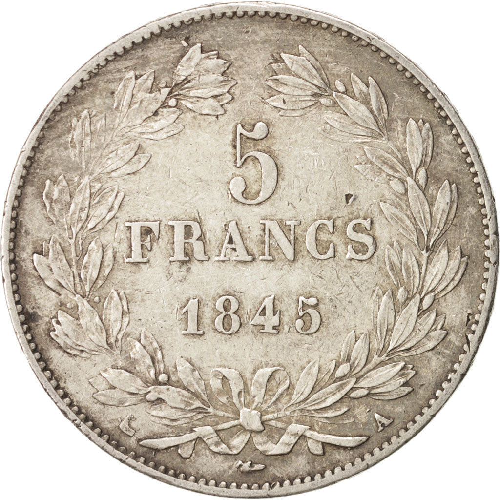 Monnaie, France, Louis-Philippe, 5 Francs, 1845, Paris, TTB+, Argent, KM:749.1