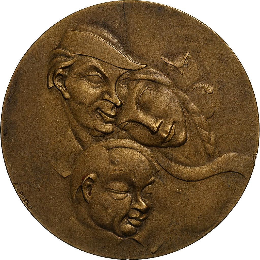 Belgio, medaglia, La Légende d’Ulenspiegel, Charles de Coster, Bronzo, Albert