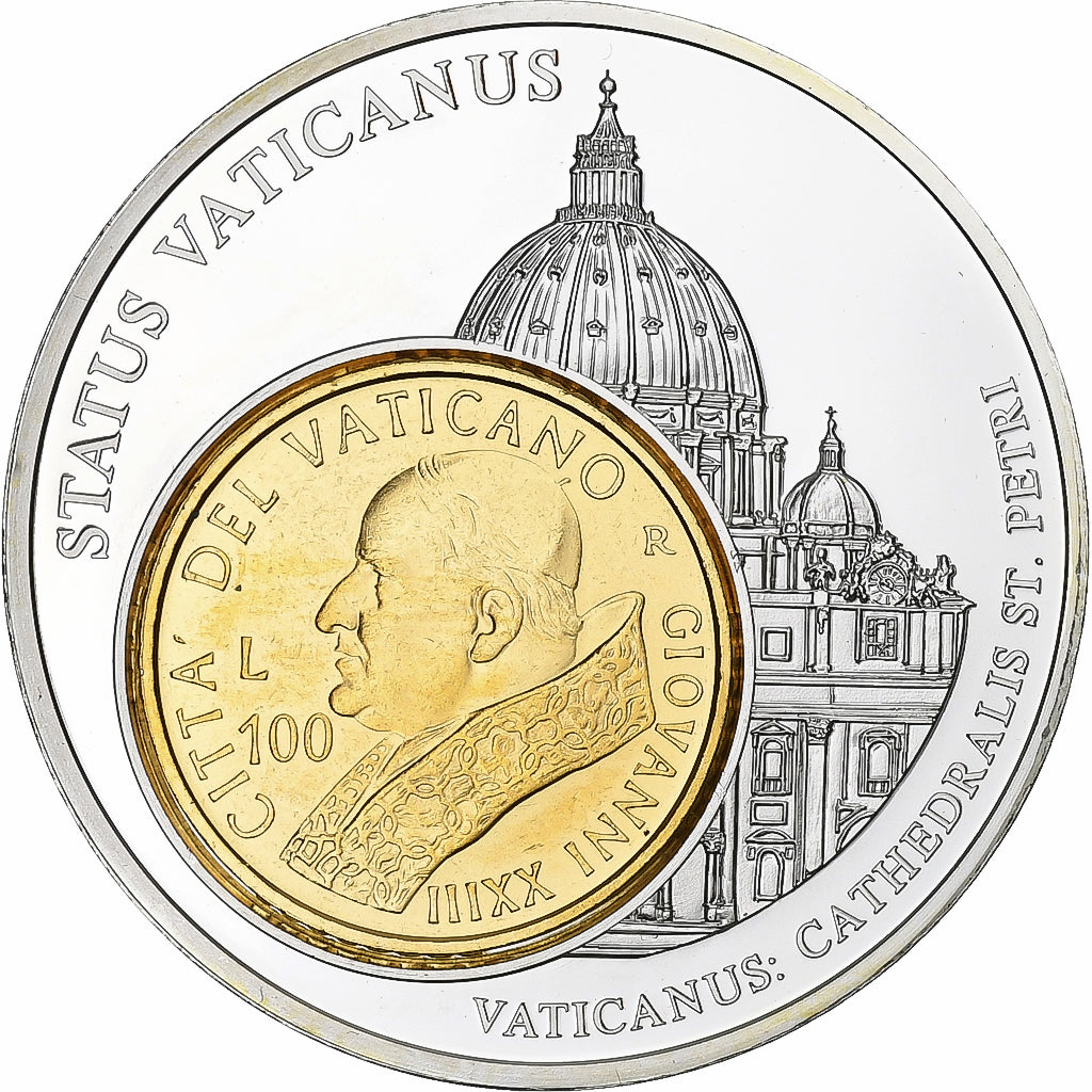 Watykan, medal, Cathédrale Saint-pierre, Miedź-Nikiel, MS(63)