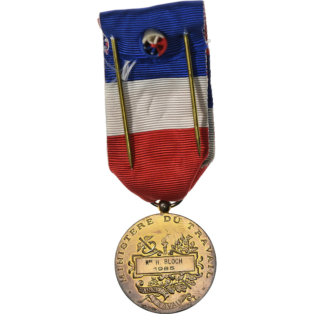Francia, Honneur-Travail, République Française, medaglia, 1985, Eccellente