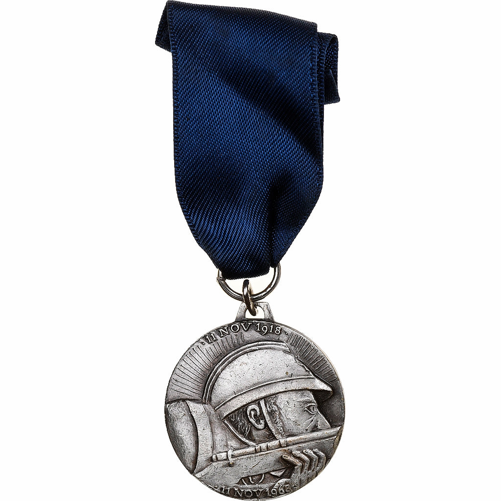 France, Cinquantenaire de l'Armistice, Département de l'Yonne, Medal, 1968