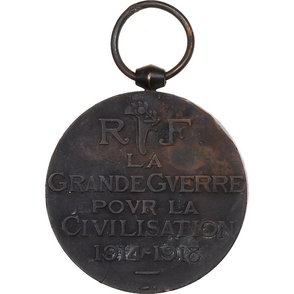 Francia, La Grande Guerre pour la Civilisation, WAR, medalla, 1914-1918, Good