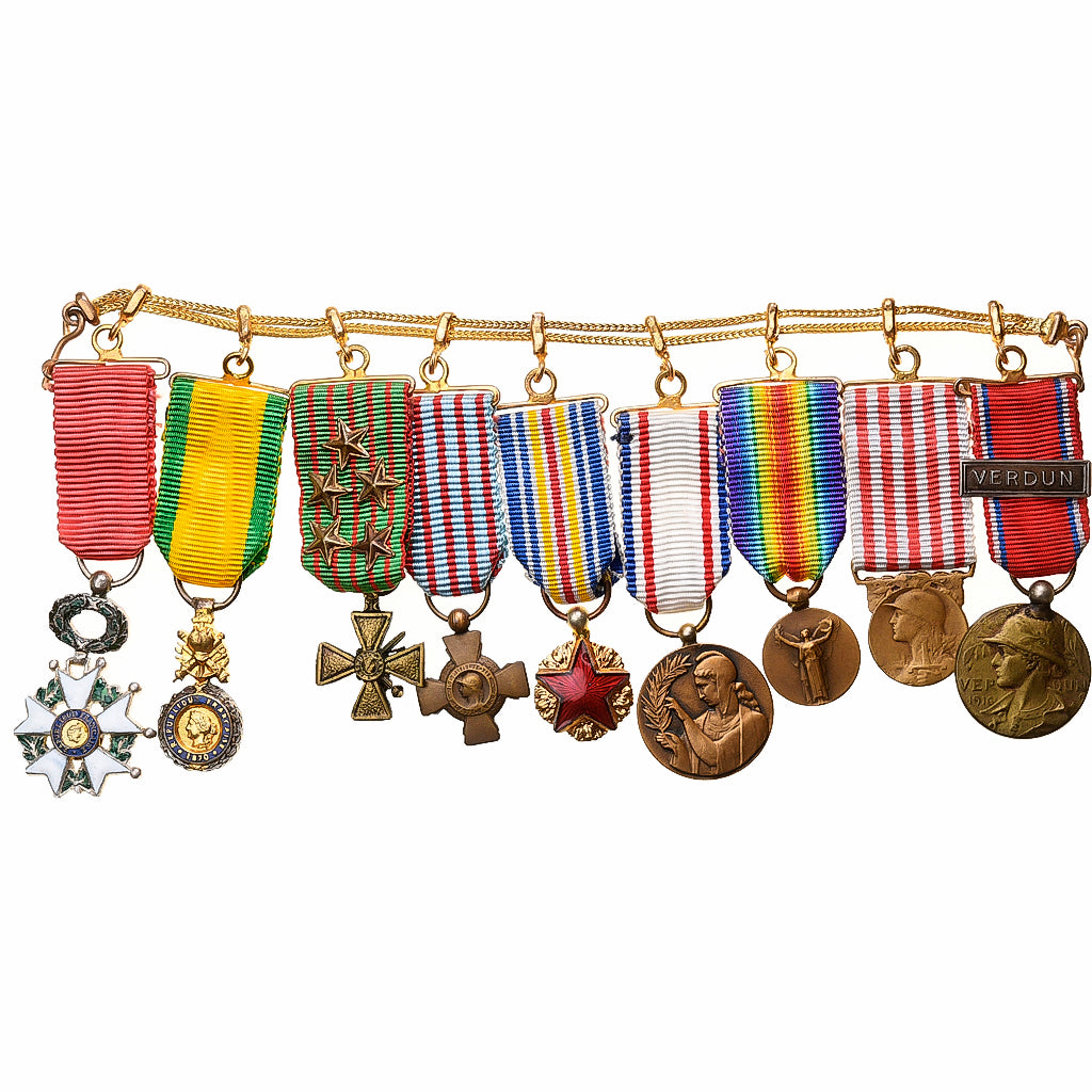 France, Portée de Miniatures, WAR, Médaille, Excellent Quality, Bronze, 110 X