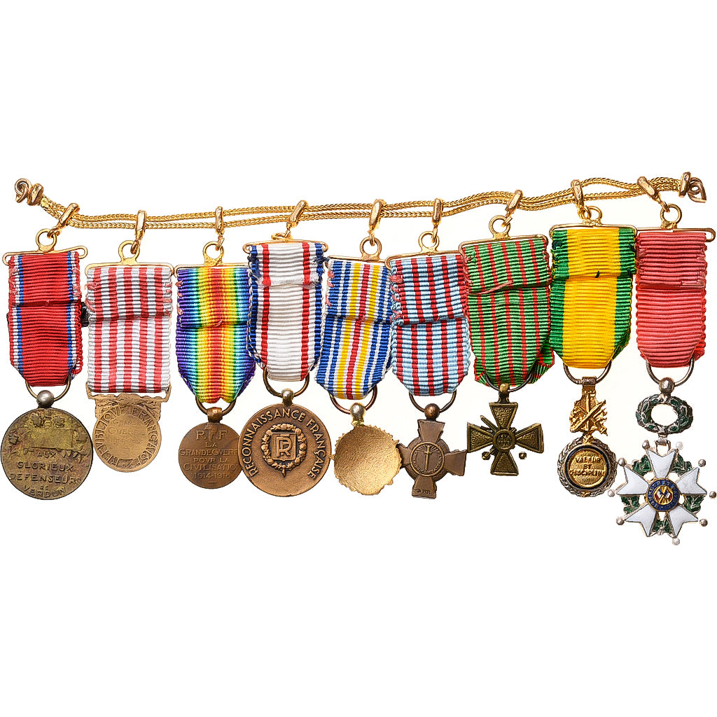 France, Portée de Miniatures, WAR, Médaille, Excellent Quality, Bronze, 110 X