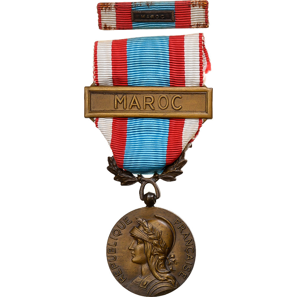 Frankrijk, Commémorative d'Afrique du Nord, Medaille, Maroc, Excellent Quality