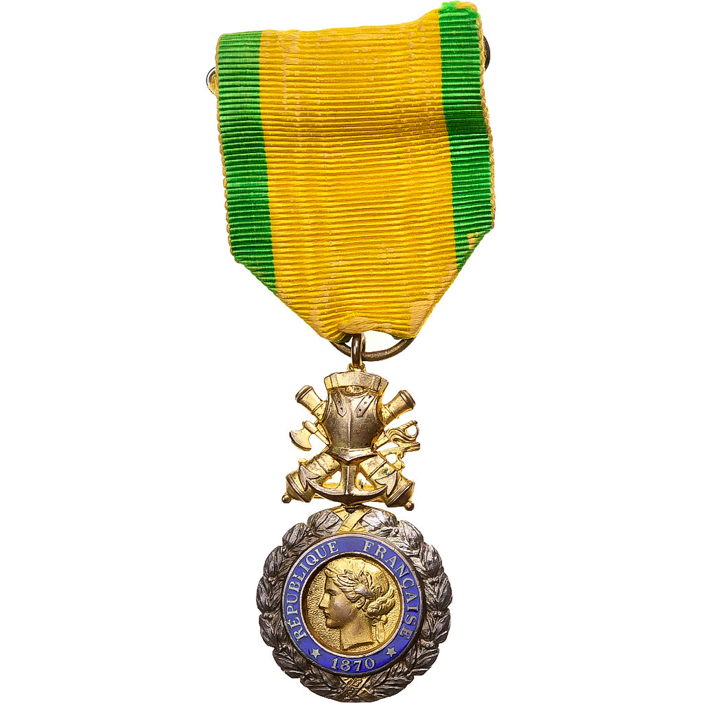 France, Troisième République, Valeur et Discipline, Médaille, 1870, Excellent