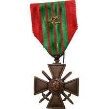 France, Croix de Guerre, WAR, Medal, 1939, Une Citation, Uncirculated, Bronze