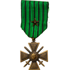 France, Croix de Guerre, Une Etoile, Médaille, 1939, Excellent Quality, Bronze