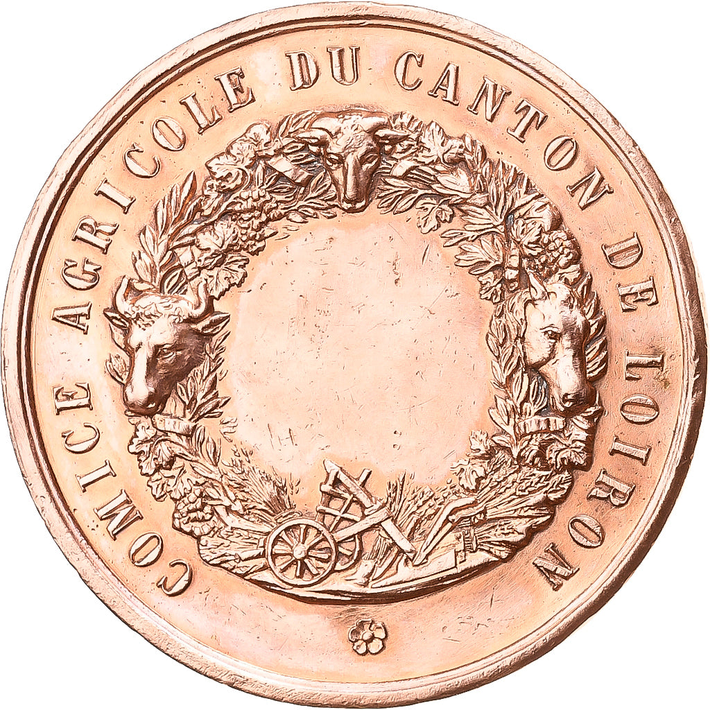 Francia, medalla, Comice Agricole de Loiron, Cobre, Blondelet, MBC+