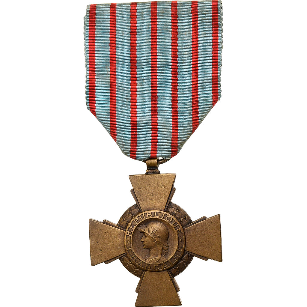Francja, Croix du Combattant, WAR, medal, 1914-1918, Doskonała jakość