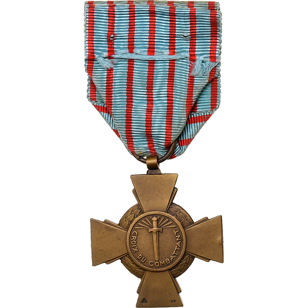 Francja, Croix du Combattant, WAR, medal, 1914-1918, Doskonała jakość