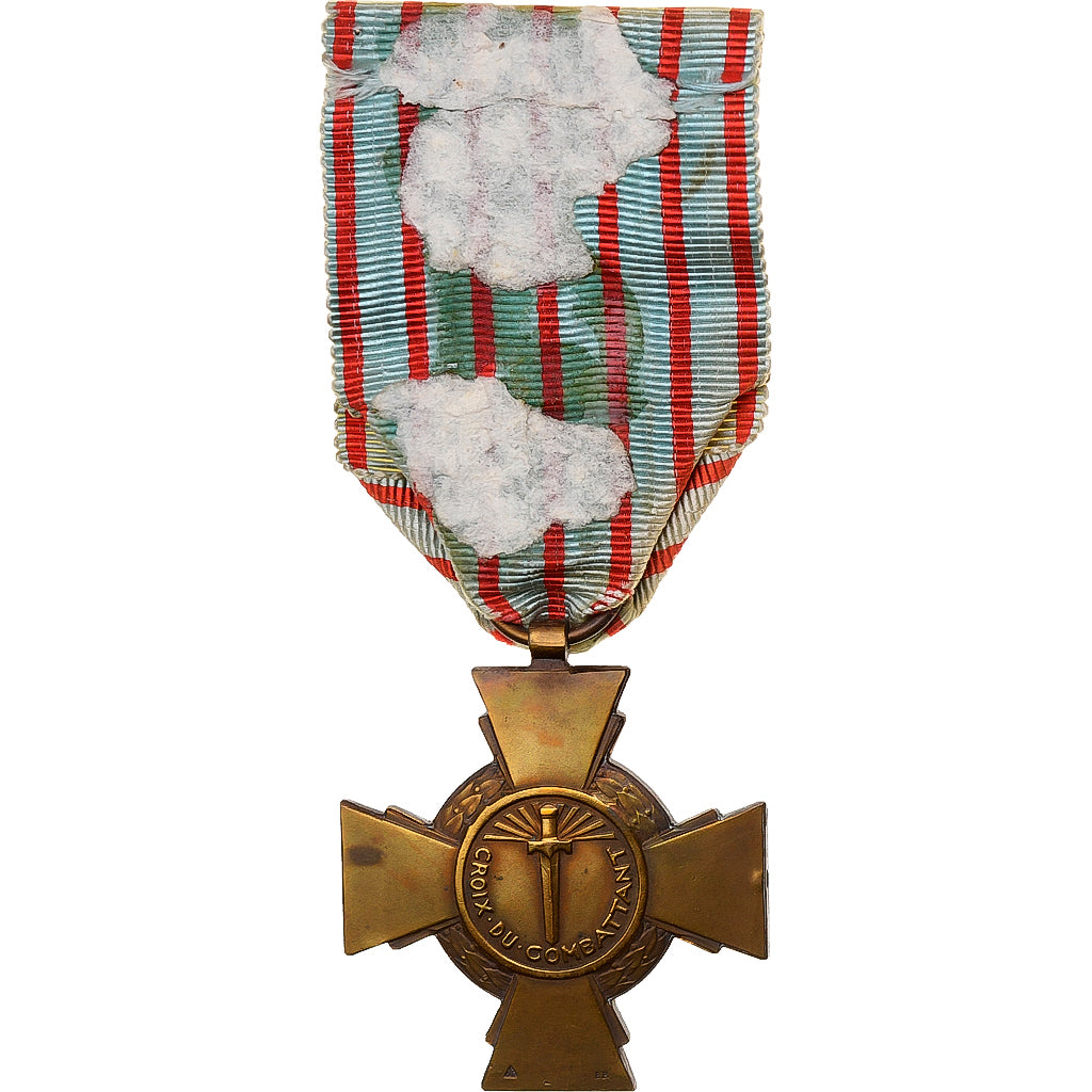 France, Croix du Combattant, WAR, Médaille, 1914-1918, Good Quality, Bronze, 36