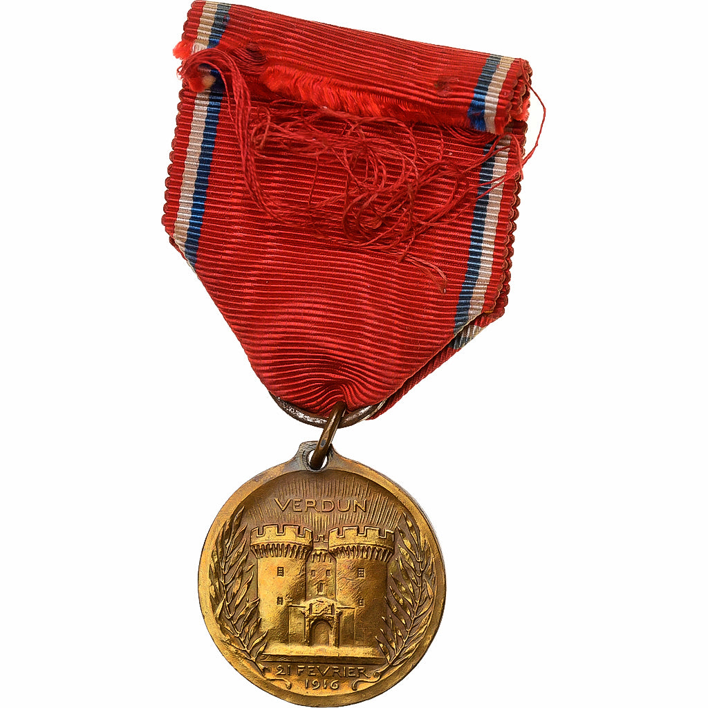 France, Verdun , On ne passe pas, WAR, Medal, 1916, Excellent Quality, Vernier